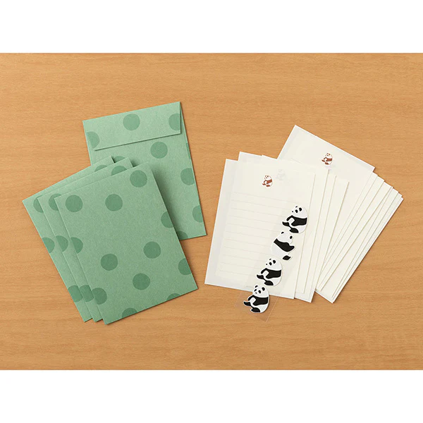 Midori | Set de Cartas Con Pegatinas Panda - Image 2
