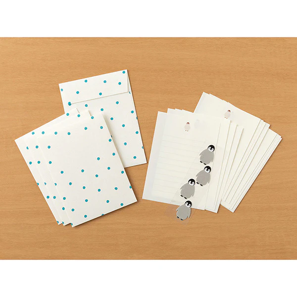 Midori | Set de Cartas Con Pegatinas Penguin - Image 2