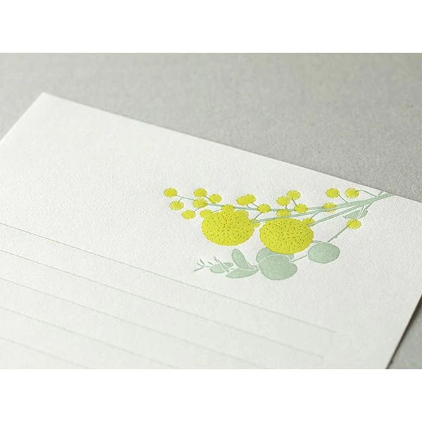 Midori | Set de Cartas Letterpress Bouquet Yellow - Image 4