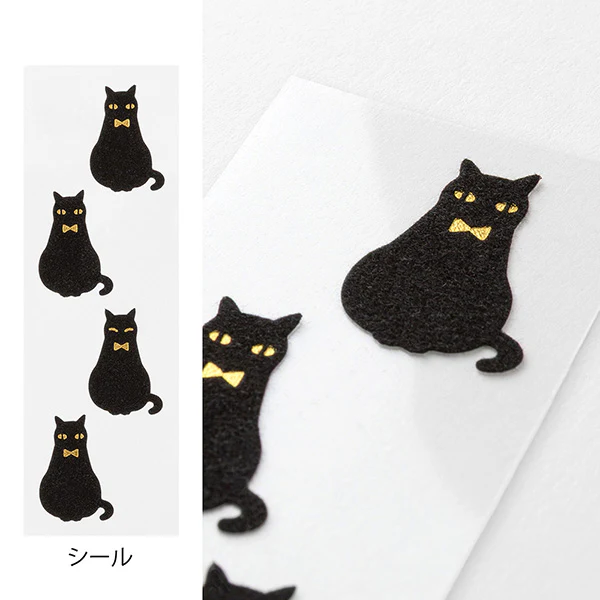 Midori | Set de Cartas Mini con Pegatinas Black Cat - Image 5