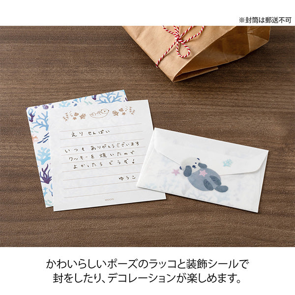 Midori | Set de Cartas Mini con Pegatinas For You Sea Otter - Image 5