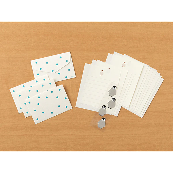 Midori | Set de Cartas Mini con Pegatinas Penguin - Image 2