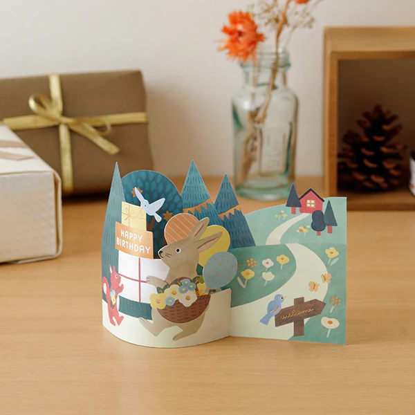 Midori | Tarjeta de Felicitación 3D Birthday Forest Animals - Image 7