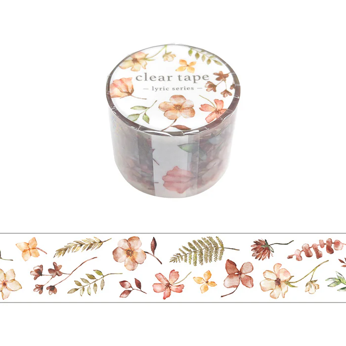Mind Wave | Lyric Series Dry Flowers Clear PET Tape