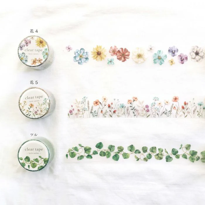 Mind Wave | Lyric Series Flower Bloom Clear PET Tape - Image 2