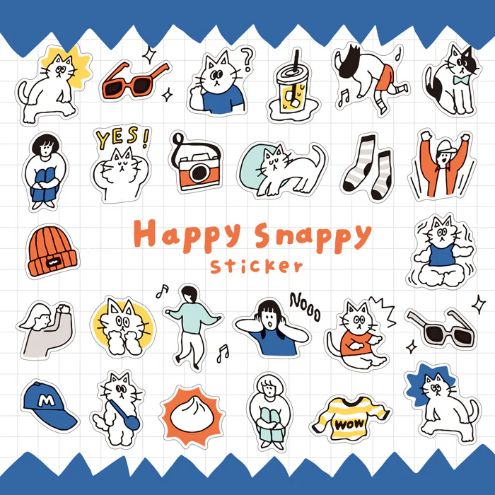 Mind Wave | Pegatinas Happy Snappy Blue - Image 2