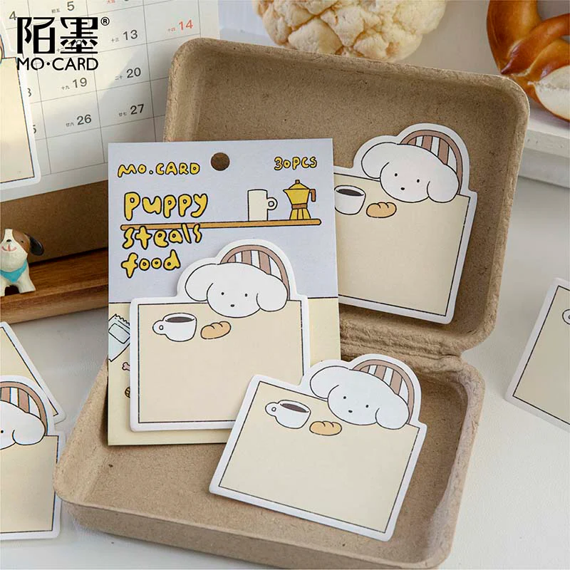 Mo Card | Notas Adhesivas Dog Club Puppy Steals Food - Image 2