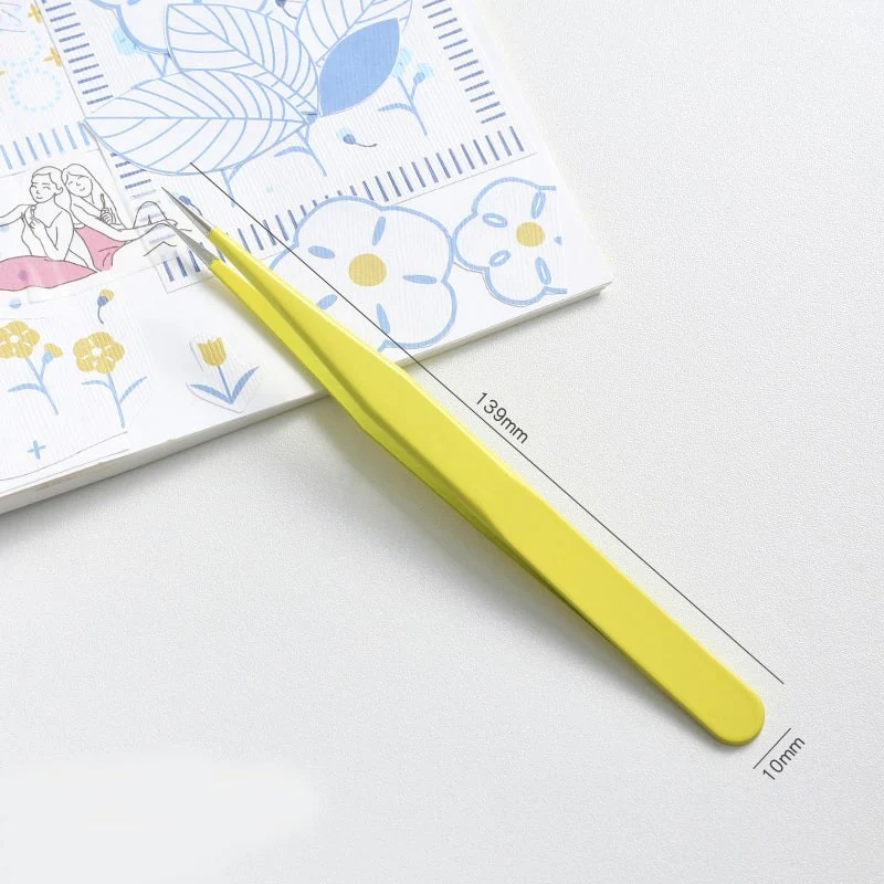 Mo Card | Pinzas Metálicas Rectas Amarillo