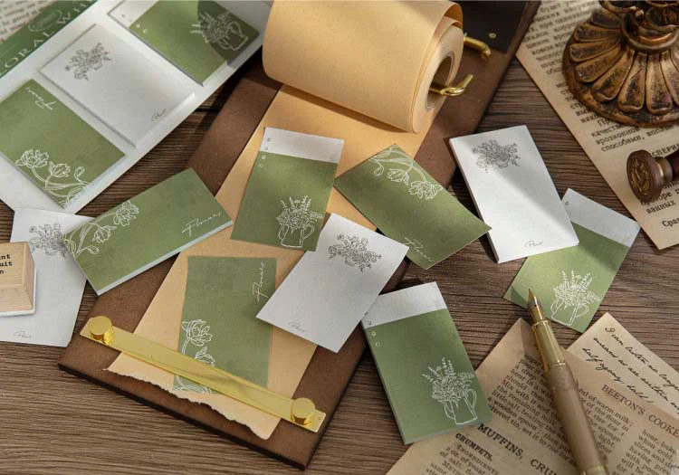 Mo Card | Set de Notas Adhesivas Life Imprint Floral Whisper - Image 4