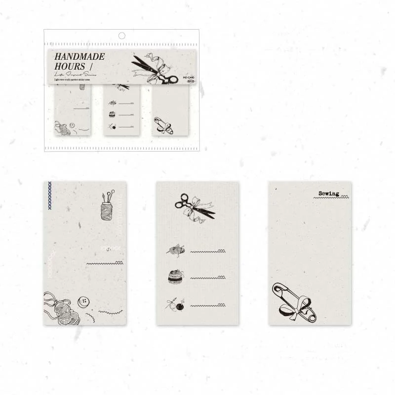 Mo Card | Set de Notas Adhesivas Life Imprint Handmade Hours