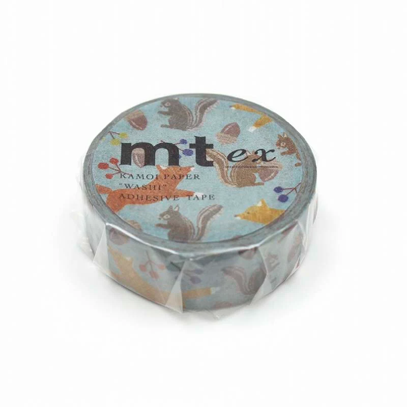MT Masking Tape | Embroidered Fox And Squirrel Washi Tape - Image 2
