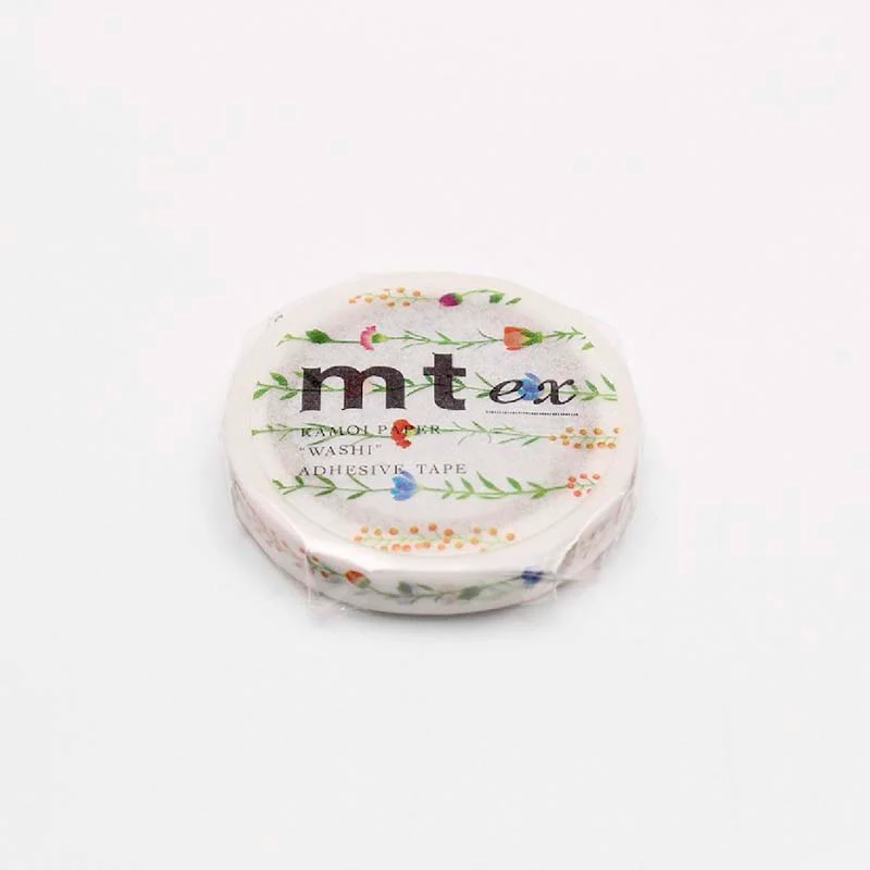 MT Masking Tape | Flower Line Washi Tape - Image 2