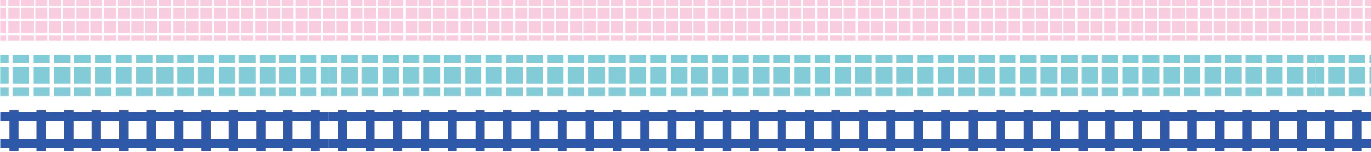 MT Masking Tape | Grid Slim Washi Tape (Set de 3) - Image 3