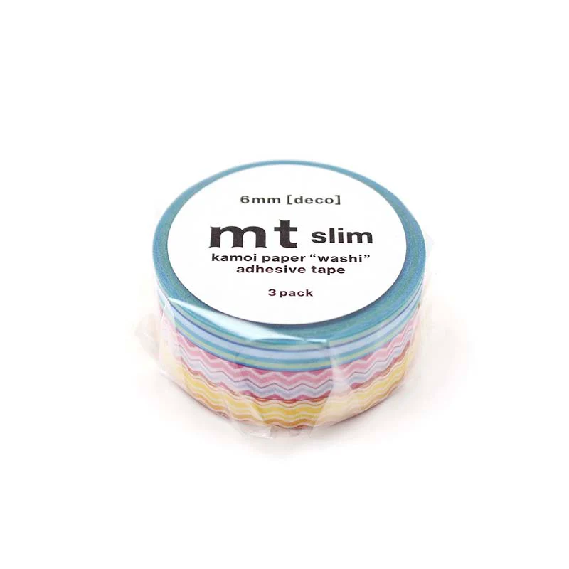 MT Masking Tape | Line Slim Washi Tape (Set de 3) - Image 2
