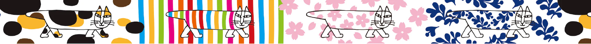 MT Masking Tape | Lisa Larson Mikey Pattern Washi Tape - Image 3