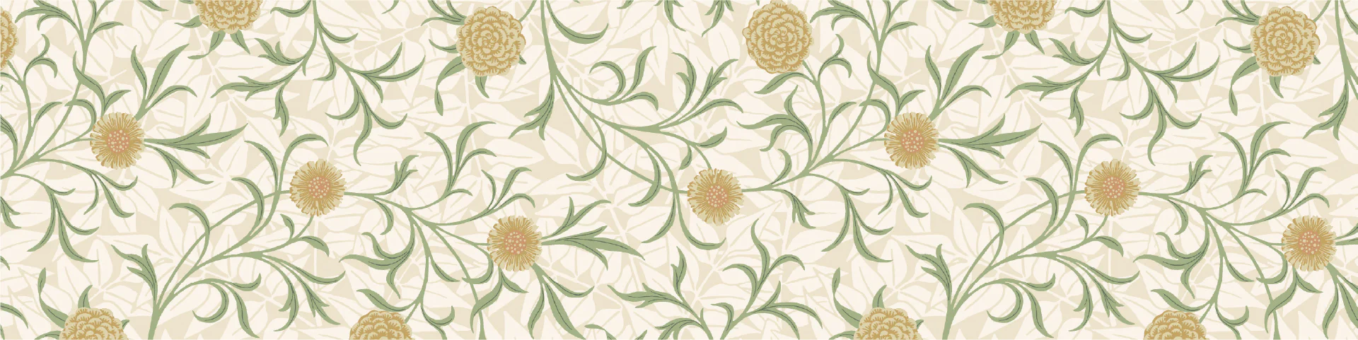MT Masking Tape | Morris & Co. Scroll and Flower Washi Tape - Image 3