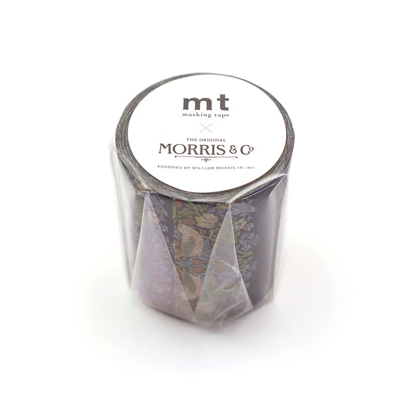 MT Masking Tape | Morris & Co. Strawberry Thief Indigo Mineral Washi Tape - Image 2