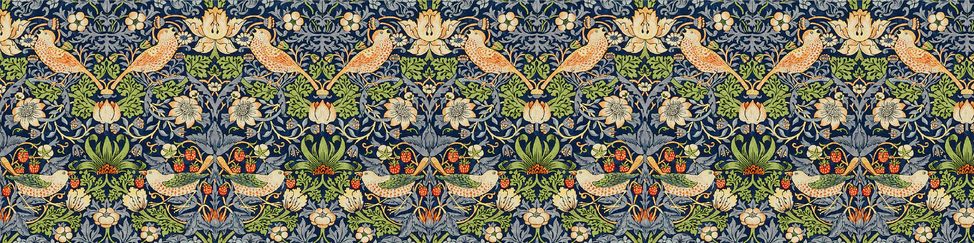 MT Masking Tape | Morris & Co. Strawberry Thief Washi Tape - Image 3