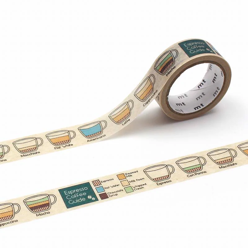 MT Masking Tape | MT Upcycle Coffee Expresso Guide Washi Tape