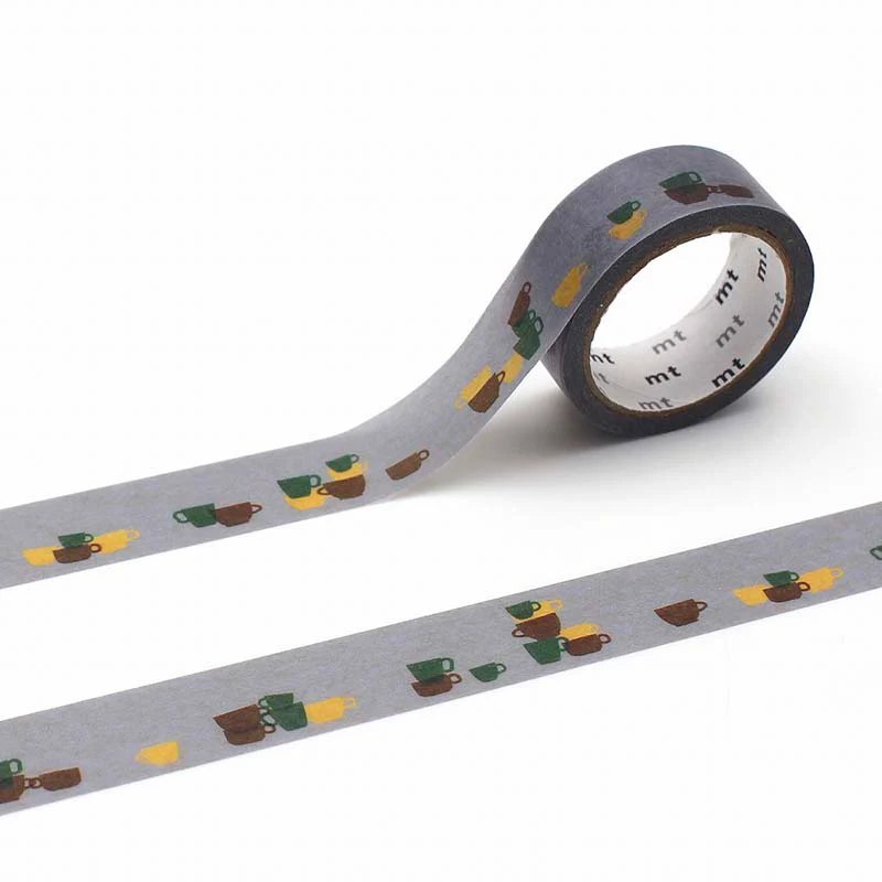 MT Masking Tape | MT Upcycle Coffee Overlapping Teacups Washi Tape
