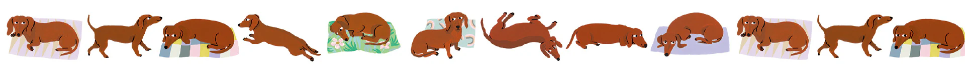 MT Masking Tape | MT x Léa Maupetit Sausage Dog Washi Tape - Image 3