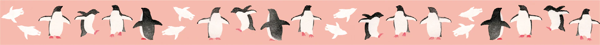 MT Masking Tape | MT x Maruichikyu Adélie Penguin Washi Tape - Image 3