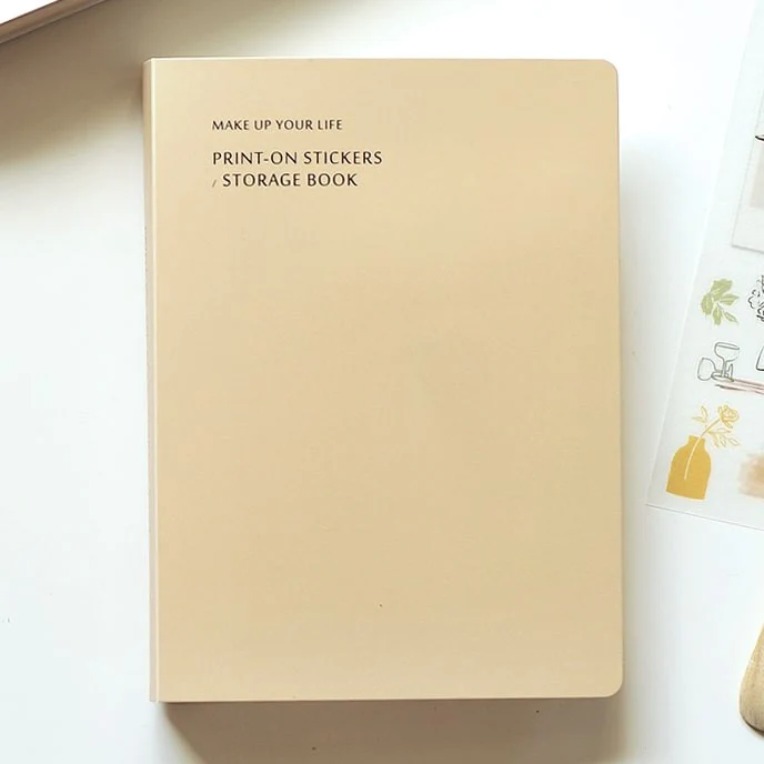 Mu Lifestyle | Carpeta Para Guardar Pegatinas Transferibles Milk Tea