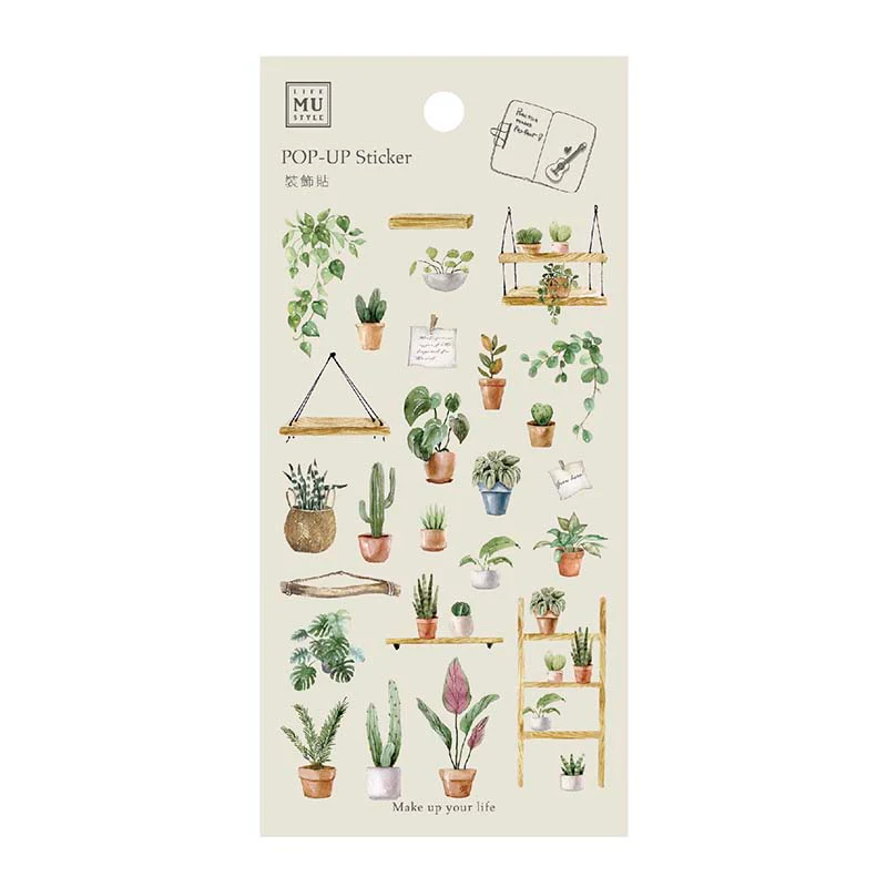 MU LifeStyle | Pegatinas Pop-Up 001 Green Life