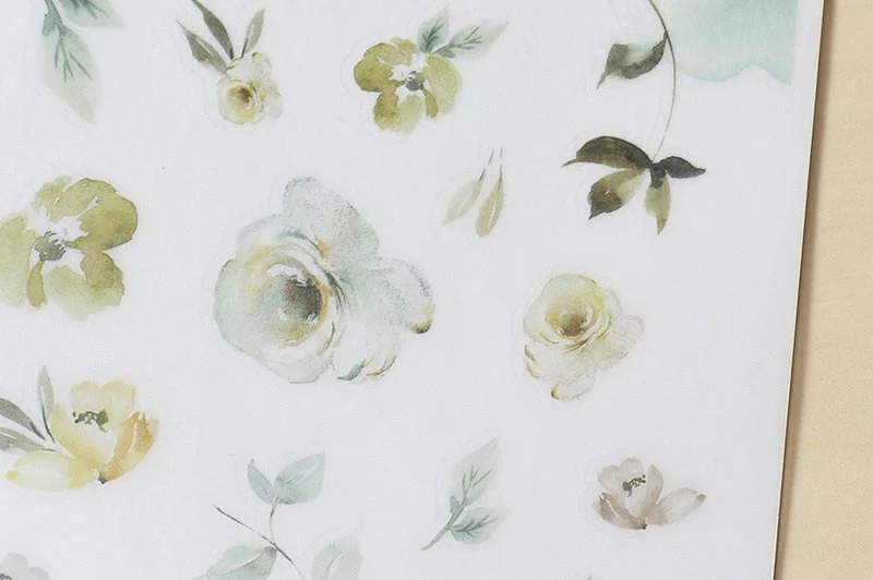 MU LifeStyle | Pegatinas Transferibles 081 Green Roses - Image 5