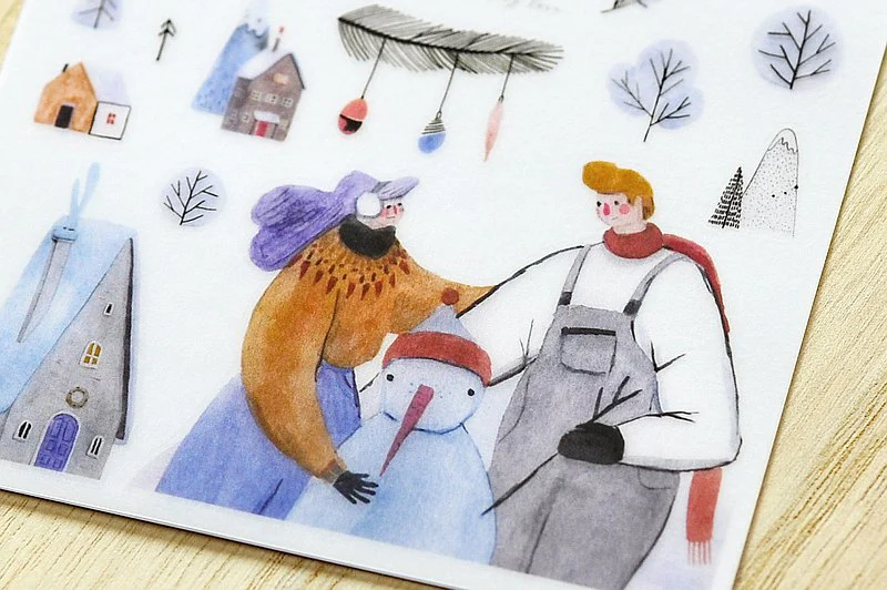 MU LifeStyle | Pegatinas Transferibles 1018 Winter Snow Play - Image 4