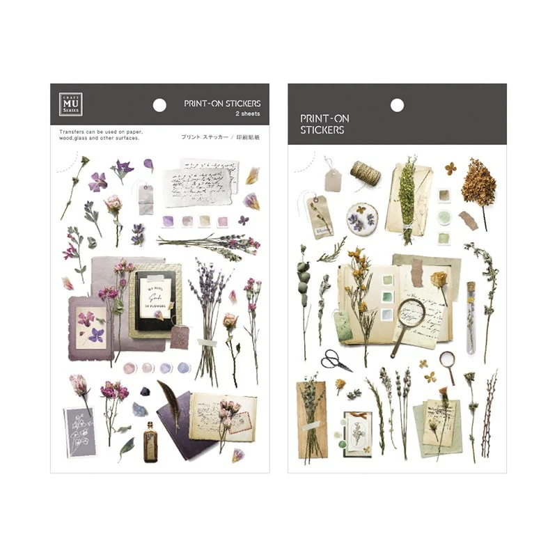 MU LifeStyle | Pegatinas Transferibles 140 Floral Diary