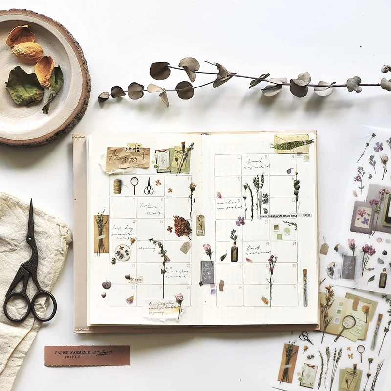 MU LifeStyle | Pegatinas Transferibles 140 Floral Diary - Image 4