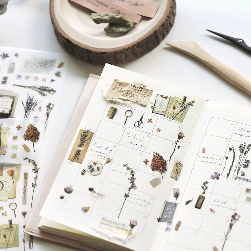 MU LifeStyle | Pegatinas Transferibles 140 Floral Diary - Image 5