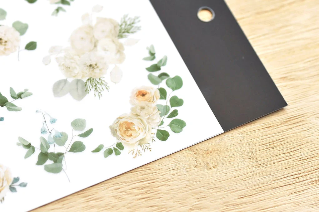MU LifeStyle | Pegatinas Transferibles 169 Elegant White Flowers - Image 3