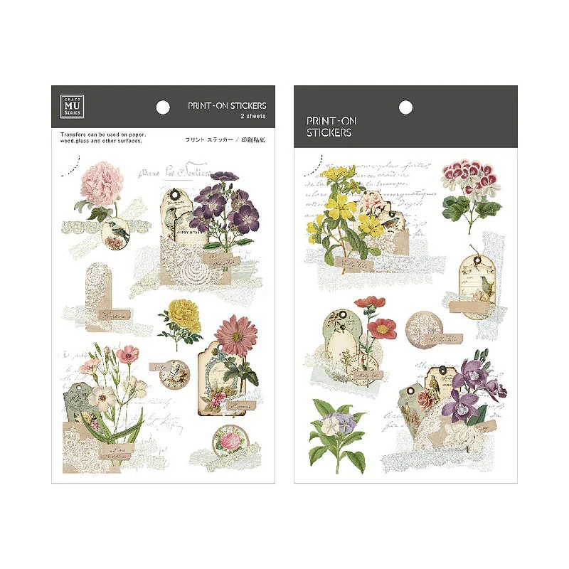 MU LifeStyle | Pegatinas Transferibles 230 Floral Motif
