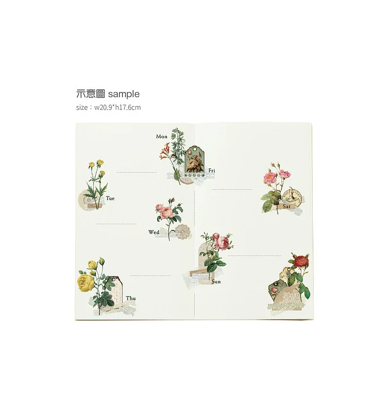 MU LifeStyle | Pegatinas Transferibles 231 Journal Flower Tag - Image 4