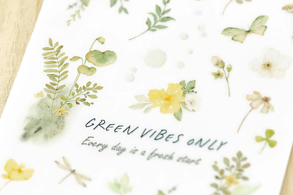 MU LifeStyle | Pegatinas Transferibles 248 Green Vibes Only - Image 2