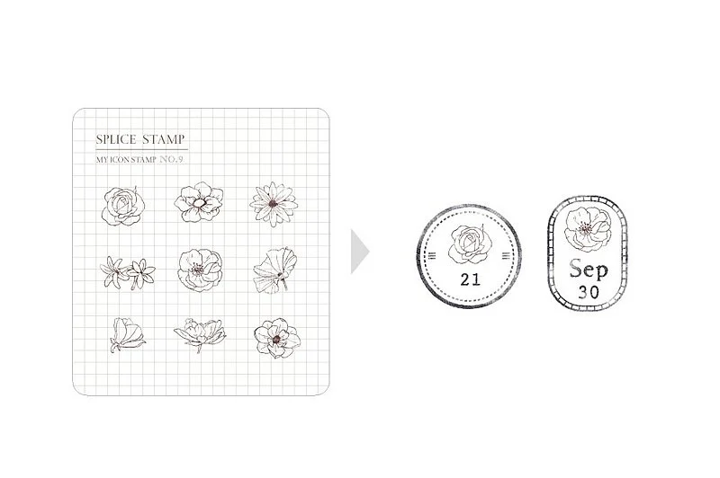 MU LifeStyle | Sellos de Silicona Small Flowers - Image 2