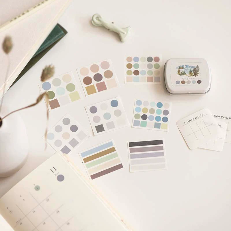 MU Lifestyle | Set de Pegatinas Mini Tin Palette 01 Moriyama - Image 3