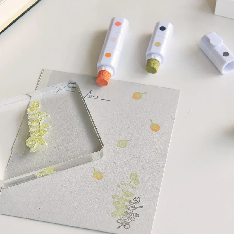 MU LifeStyle | Set de Tinta para Sellos Ink Pen 09 Log Cabin - Image 9