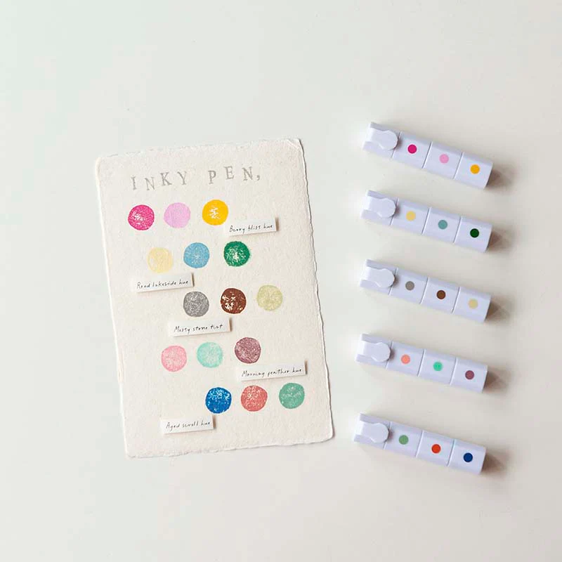 MU LifeStyle | Set de Tinta para Sellos Ink Pen 11 Reed Lakeside Hue - Image 3