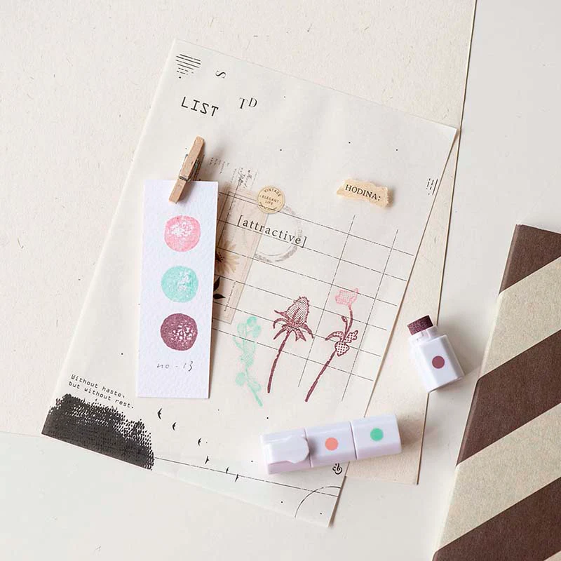MU LifeStyle | Set de Tinta para Sellos Ink Pen 13 Morning Feather Hue