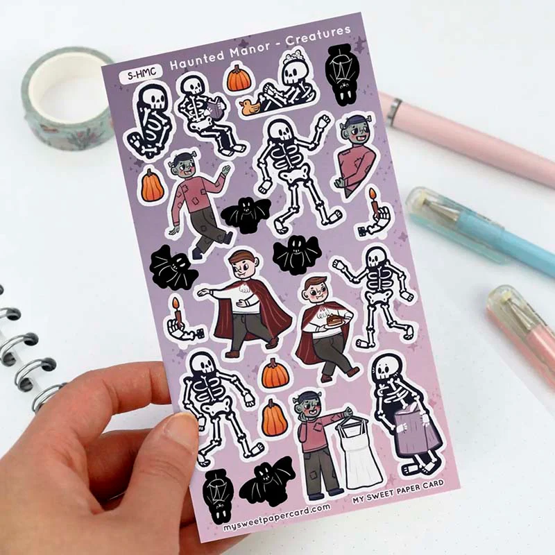 My Sweet Paper Card | Pegatinas Haunted Manor Creatures - Image 2
