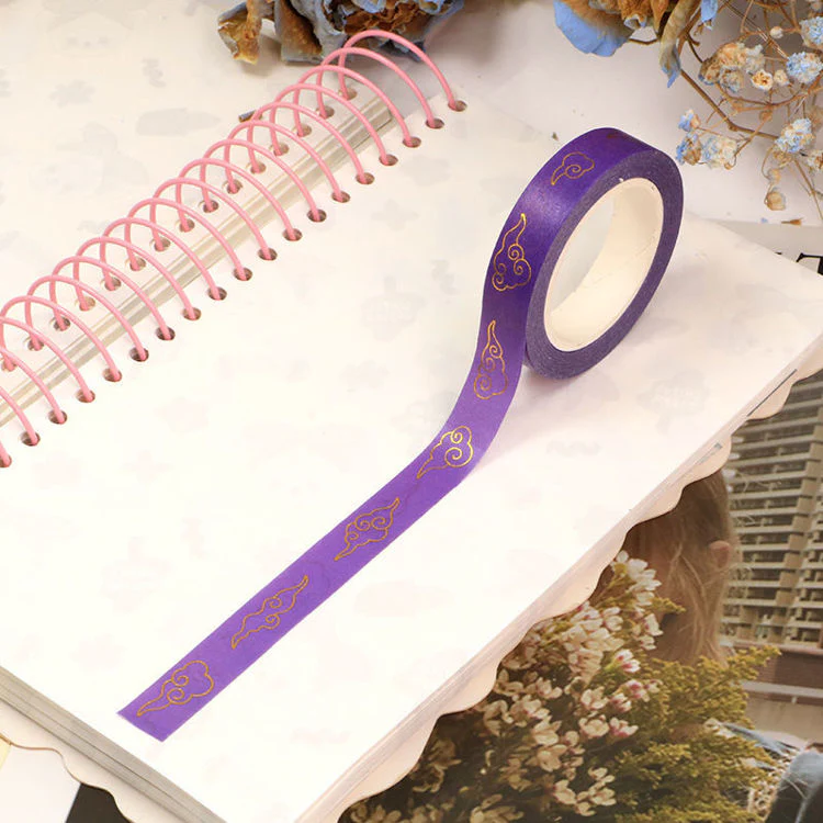 MZW | Foil Auspicious Cloud Washi Tape - Image 2