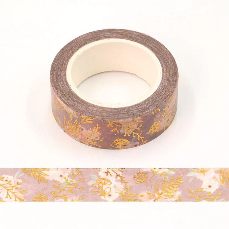 MZW | Foil Floral Washi Tape