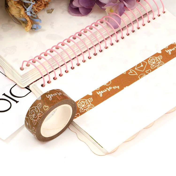 MZW | Foil Valentines Letter Washi Tape - Image 2
