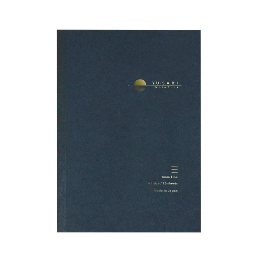 Nakabayashi | Cuaderno Yu-Sari A5 Black (Rayas)