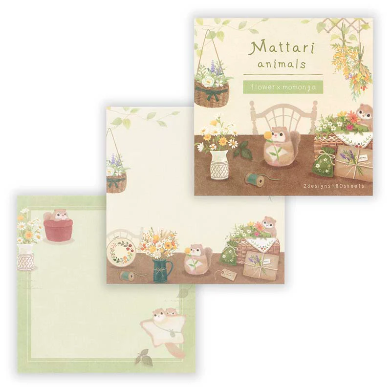 NB CO | Bloc de Notas Mattari Animals Flower Momonga