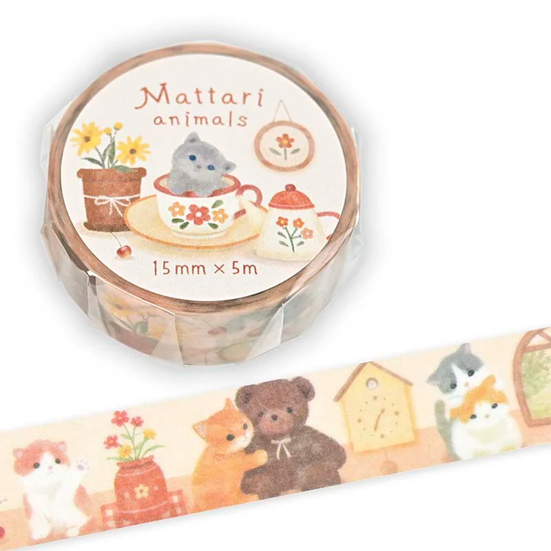 NB CO | Mattari Animals Cats Washi Tape