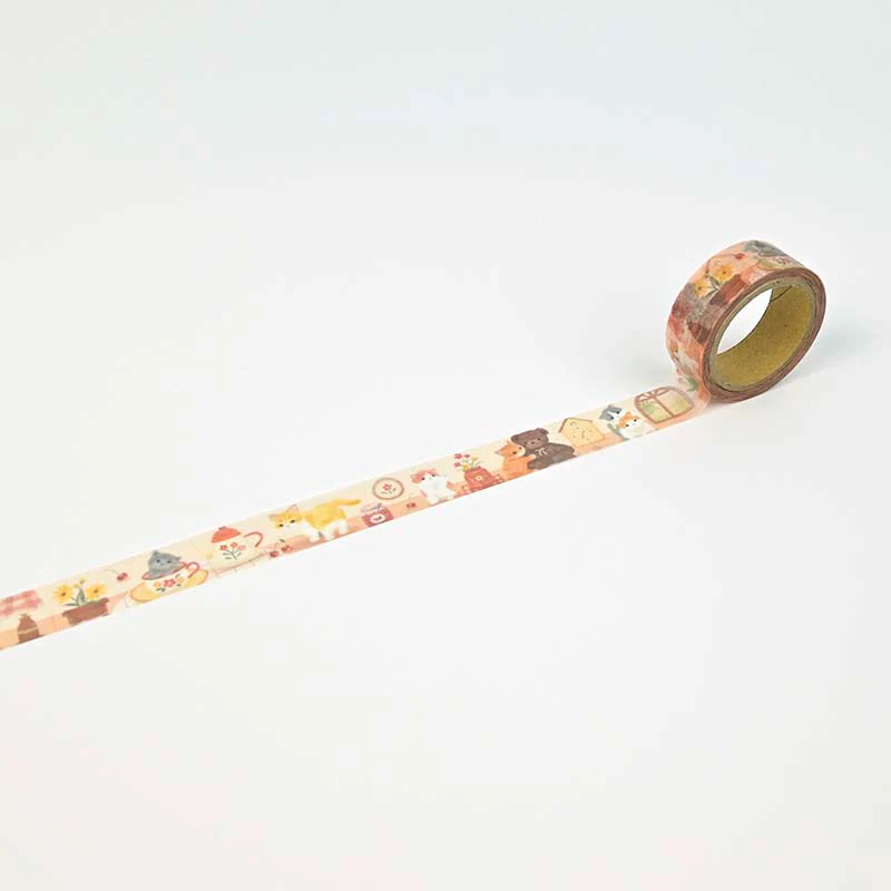 NB CO | Mattari Animals Shimaenaga Washi Tape - Image 2